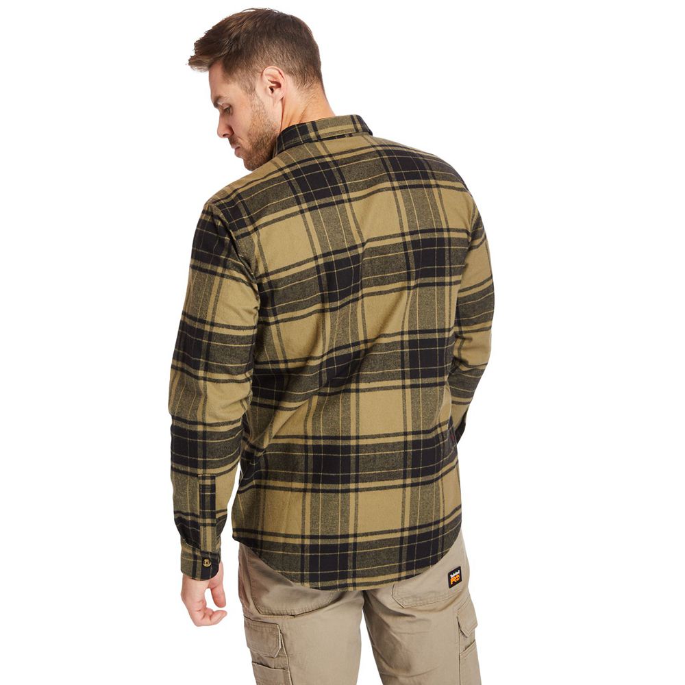 Camisa Masculino - Timberland Pro® Woodfort Heavyweight Flannel Work - IWLHJ2087 - Verde Oliva